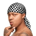 thumbnail image 4 of KISS - RED POWER WAVE CHECKER DURAG BLACK, 4 of 4