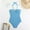 Blue, variant on Swimsuits for Women Women's Stripe Printing Bikini Fashion Swimwear Sexy Jumpsuit Bodysuit Swimsuit Blue M