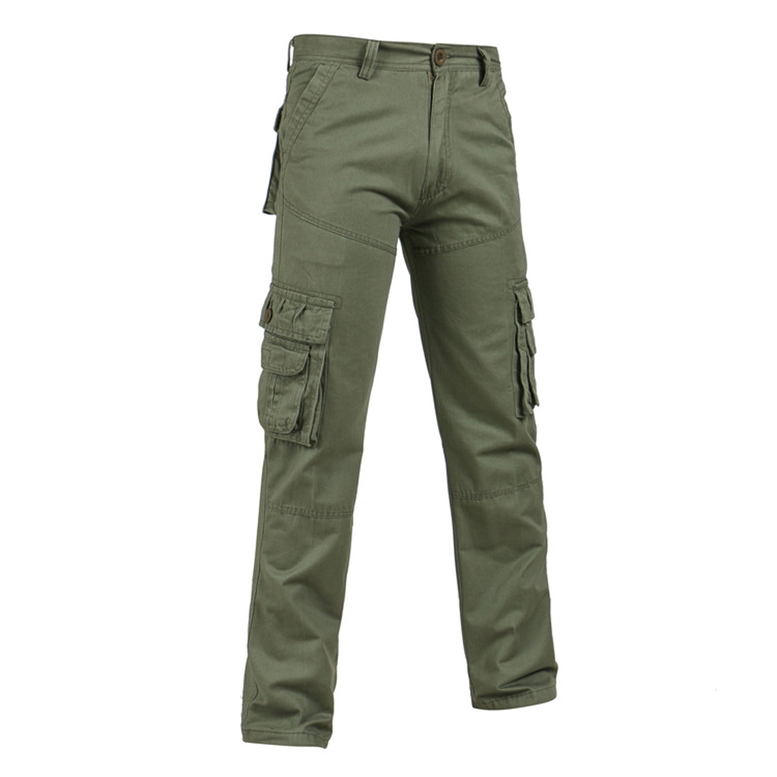 Lovskoo 2024 Men's Cargo Pants Cotton and Linen Elastic