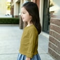 thumbnail image 3 of LNMQLPDBS Y2k Tees Girls Bell Sleeve Top 4t Girl Tops Girls Green Shirt Girls Long Sleeve Shirts Size 6 Girls 10-12 Girls 8-10 Clothes, 12-18 Months, 3 of 6
