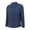 Dark Blue, variant on Women's Fashion Casual Button Down Shirt, Crinkle Fabric Solid Color Long Sleeve Top with Side Slit Design, Breathable Relaxed Blouse for Everyday Wear as a Shirt or Light Jacket Dark Blue XXL