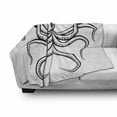 thumbnail image 3 of Octopus Soft Flannel Fleece Blanket, Image of an Sea Animal with Large Tentacles Depicted as Monster of All Oceans, Cozy Plush for Indoor and Outdoor Use, 50" x 70", White and Black, by Ambesonne, 3 of 6