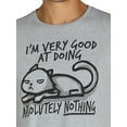 thumbnail image 4 of Doing Absolutely Nothing Men's & Big Men's Graphic Tee with Short Sleeves, Sizes S-3XL, 4 of 5