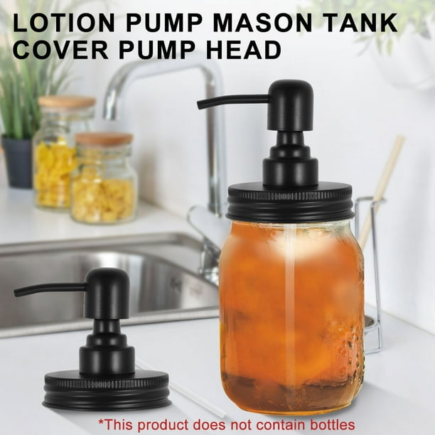 Hands DIY4Pcs Mason Jar Soap Dispenser Lids with Pumps 304 Stainless Steel Lotion Dispenser Lids Leakproof Dispenser Pump Lids Rustproof Hand Soap Pump Lids for Mason Jars
