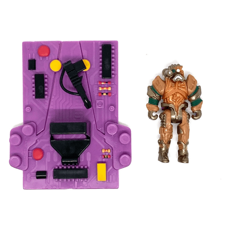 1989 Computer Warriors PC Board Megahert Loose Figure & Interceptor