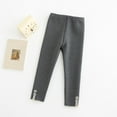 thumbnail image 4 of Hpgjzj Girls Winter Leggings Fleece Lined Basic Soft Cotton Stretchy Full Length Tights Pants for Toddler Kids, 4 of 7