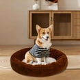 thumbnail image 6 of Cheapark Thickened Suede Round Pet Bed Mat Warm Cozy Kennel Pad for Cats and Dogs Non-Slip Water-Resistant Base, 6 of 6