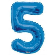 Royal Blue #5 Mylar Balloon