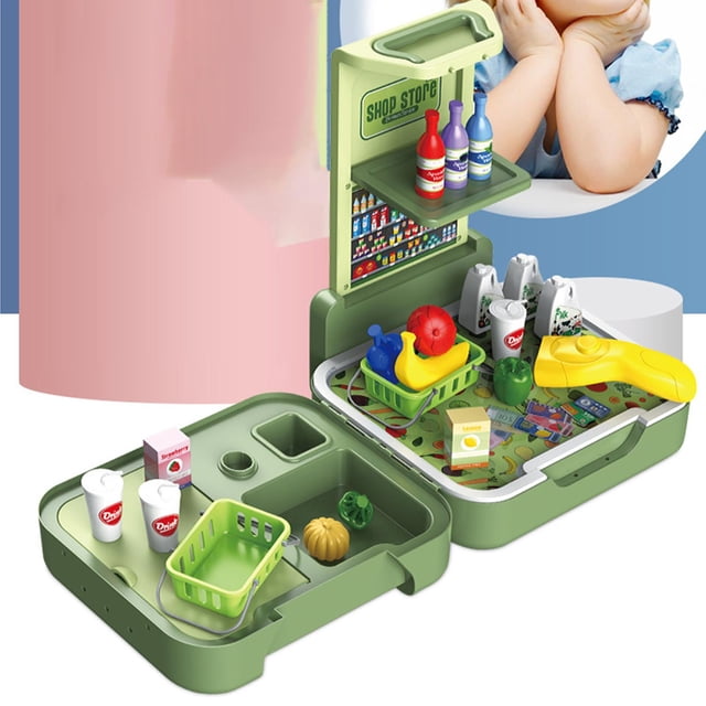 Juegos de Interior de los Juguetes de Imaginación Con la Supermercado 41PCS Perfke Juguetes de Casa