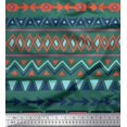 thumbnail image 1 of Soimoi Poly Georgette Fabric Geometric African Print Fabric by Yard 42 Inch Wide, 1 of 3