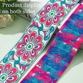 thumbnail image 2 of 7.7 Yards Floral Jacquard Ribbon 2 inch Ethnic Jacquard Polyester Ribbon Embroidered Woven Ribbon Trim, 2 of 7
