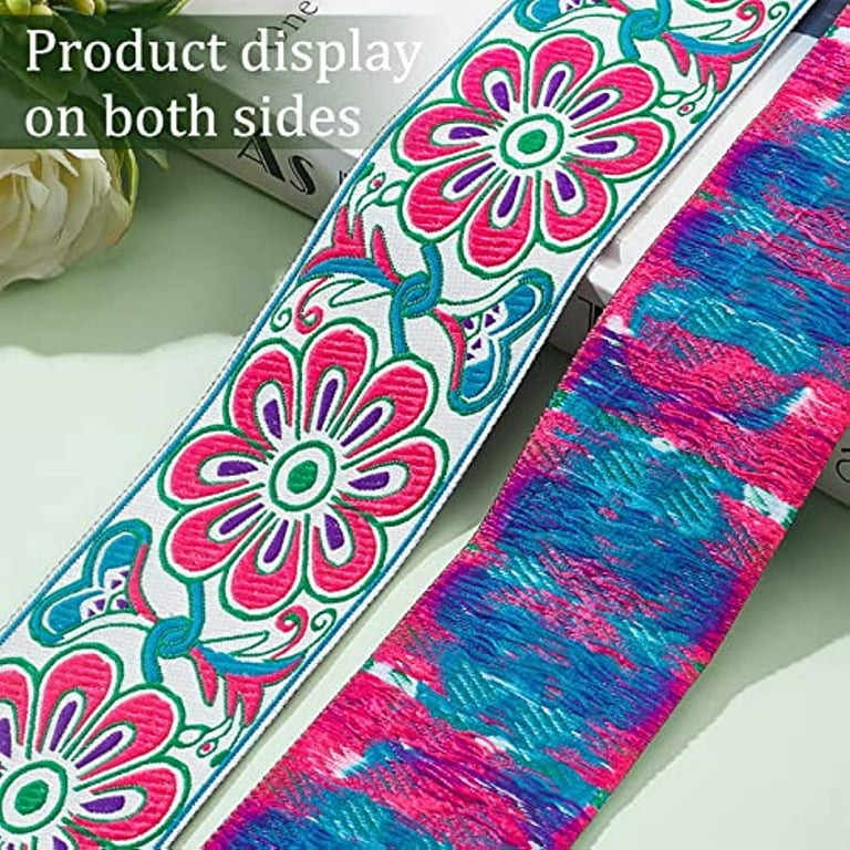 Floral Jacquard Ribbon - Indian Style Trim 2.25 - 1 Yard – Target Trim