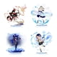 thumbnail image 2 of Genshin Impact Mondstadt personajes Amber Barbara Mona Diona figura acrílica con soporte modelo placa titular topper anime Gao Jinjia LED, 2 of 2