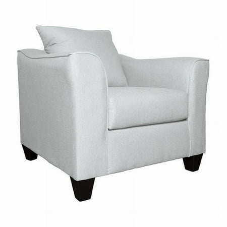 Salizar Upholstered Track Arm Fabric Accent Chair Grey Mist