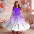 thumbnail image 6 of Girls Maxi Dress Tween Girl Summer Spring Boho Smocked Patchwork Sundress Purple 13-14 Years, 6 of 7