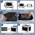 thumbnail image 5 of Extra Large Soft-Sided Cat Carrier for Car Travel with Top Load and 4 Openings, 5 of 6