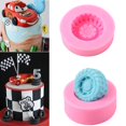 thumbnail image 4 of Ensemble de 4 Moules à Bonbons en Chocolat 3D Ronds Roues de Camion en Silicone Moules à Gâteau en Fondant Outils de Décoration Résine Argile Polymère Moules à Savon, 4 of 5