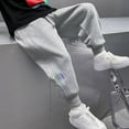 thumbnail image 5 of RUTAYY Boys Sweat Pants Sweatpants Athletic Workout Clothes Joggers With Zipper Pocket And Drawstring Quick-Drying Fabric, Grey, 8-9 Years, 5 of 8