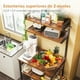 thumbnail image 5 of Alacena de Almacenamiento de 5 Niveles con RGB, Estante de Cocina con Enchufes y 5 Ganchos,Estante de Microondas, Mueble Multiusos de Cocina, Sala, Oficina,Cafetería, 5 of 7
