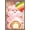 Barnwood Framed Version, variant on Care Bears - Cheer Bear Rainbow Balloon Wall Poster, 22.375" x 34"