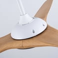 thumbnail image 4 of 52 inch 3-Blade ABS Ceiling Fan with Light & Remote, Ideal for Living Room,Natural Color, 4 of 10