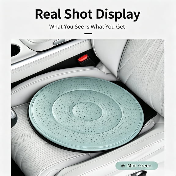 360 ° Rotating Car Seat Cushion, Universal Swivel Auto Seat Pad for Elder Pregnant Women, 3 Colors 