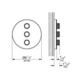 thumbnail image 6 of Grohe 29 152 Smartcontrol Triple Function Diverter Trim Only - White, 6 of 6