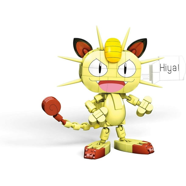 Bloque de construcción de juguete Mega Construx Pokémon Meowth 118 ml