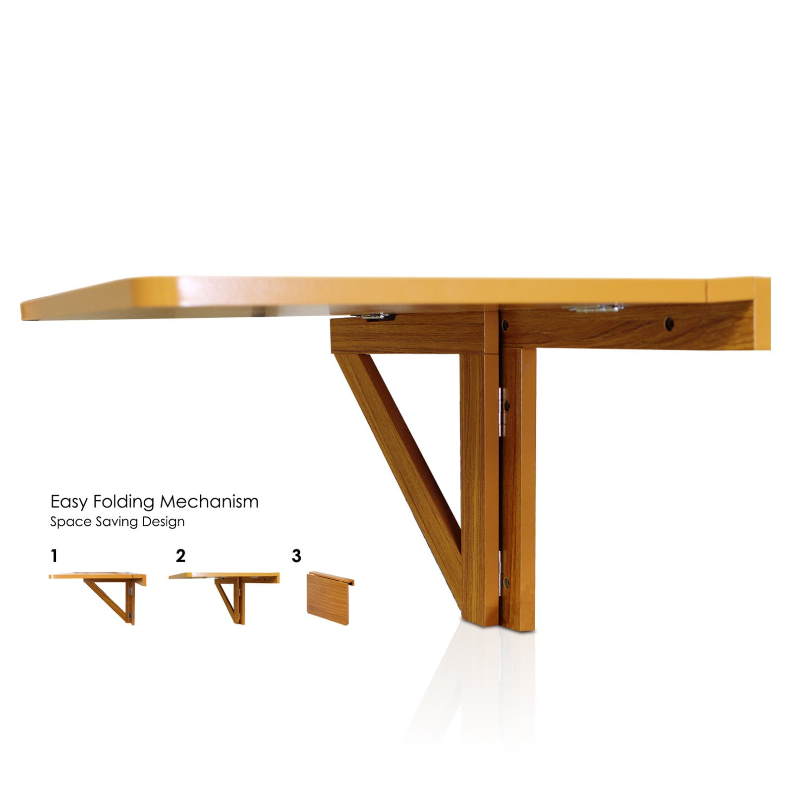 Furinno Fnaj 11019ex Wall Mounted Drop Leaf Folding Table Multiple Colors