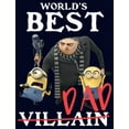 thumbnail image 2 of Men's Despicable Me World's Best Dad Gru and Minions Graphic Tee Navy Blue Medium, 2 of 5