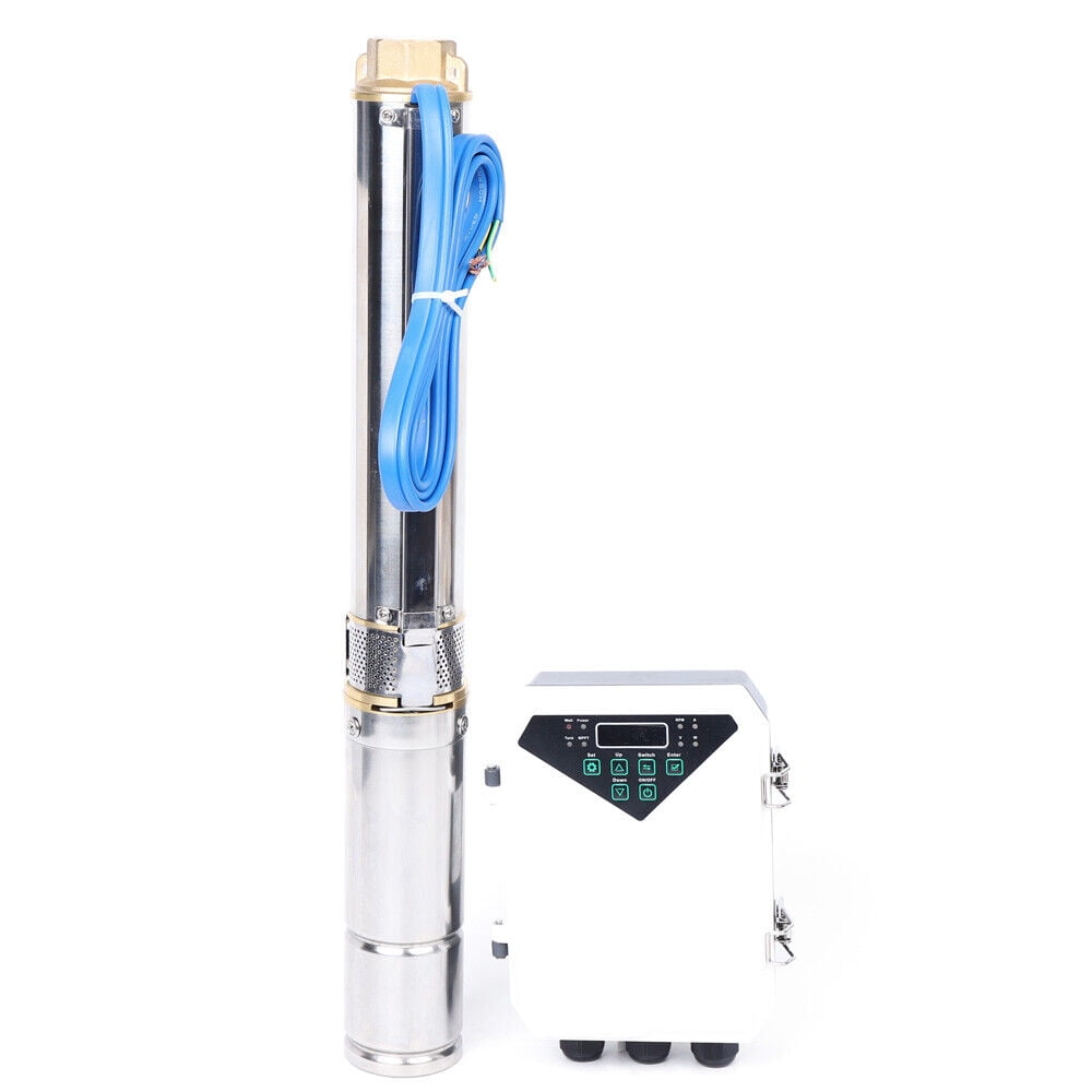 3" DC Solar Deep Bore Well Submersible Solar Water Pump with MPPT Controller 400W
