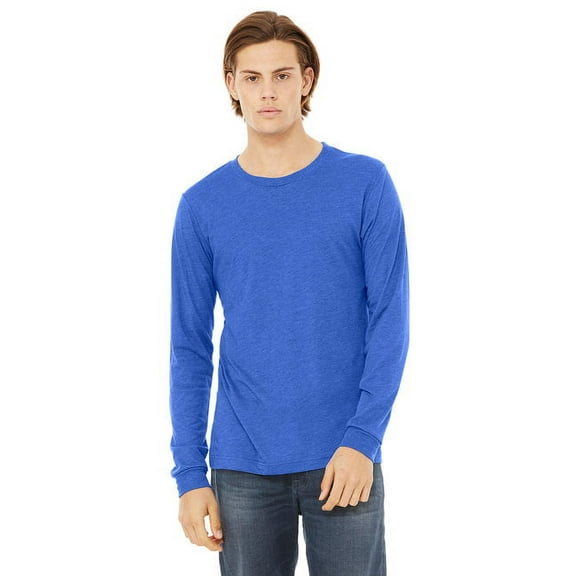 The Bella   Canvas Unisex Jersey Long Sleeve T-Shirt - TRUE ROYAL TRBLN - XS