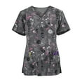 thumbnail image 1 of Zmoon Women's Printed Short Sleeve Irregular Collar Nursing Top, 1 of 3