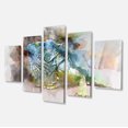 thumbnail image 2 of Peinture Gros Plan Iguane Vert - Grande Toile Abstraite, 2 of 3