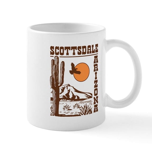 CafePress - Scottsdale Arizona Mug - 11 oz Ceramic Mug - Novelty Coffee Tea Cup