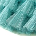 thumbnail image 5 of Ediodpoh Women's Skirts A Line Pleated Long Tutu Skirt with Ruffle Mesh Calf Length Chiffon High Waist Cake Skirt Ballet Skirt Sky Blue M, 5 of 6