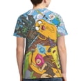 thumbnail image 2 of Adventure Time Teen T-Shirt Crewneck Short Sleeve Double-Sided Print Summer Tee Shirts Top For Youth Boys Girls Children Small, 2 of 7