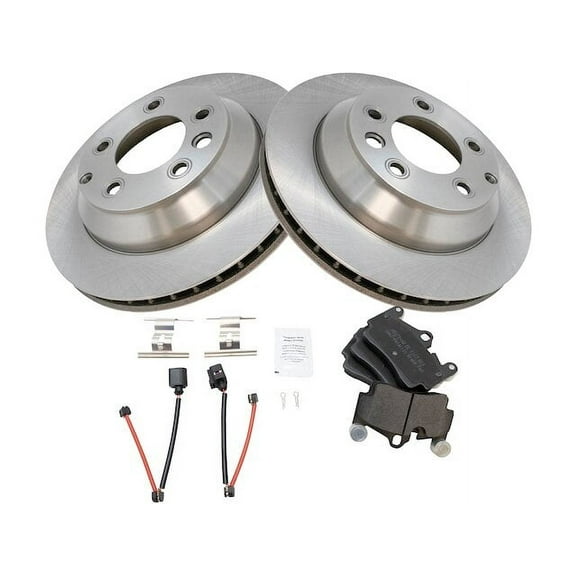 Rear Brake Pad and Rotor Kit - Compatible with 2007 - 2015 Audi Q7 2008 2009 2010 2011 2012 2013 2014