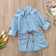 thumbnail image 3 of Robes de Fête en Jean à Manches Longues pour Bébés Filles 2-7 Ans, 3 of 4