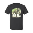 thumbnail image 2 of Wild Bobby, Pitbull Dog Animal Pet Lover, Dog Lover, Men's Graphic Tees, Charcoal, Small, 2 of 3