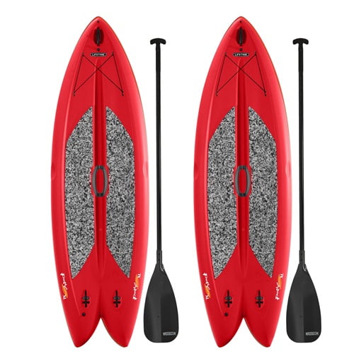 Lifetime Stand Up Paddle Board, Traverse 9' 8'' Red, Set of 2 by Overstock