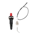 thumbnail image 1 of Kit de encendido piezoeléctrico para encendedor de cocina con botón para parrilla de gas, enchufe roscado universal, 1 pieza, color negro, 1 of 5