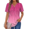thumbnail image 3 of Fantaslook Womens Blouses Dressy Casual Tops Summer Short Sleeve V Neck Shirts Business Work Blouses, 3 of 10