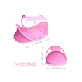 thumbnail image 4 of Cuna Moisés Plegable Portátil Mosquitero Bebe Colchon Niños Color Rosa, 4 of 4