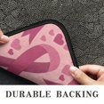 thumbnail image 6 of Pink Breast Cancer and Love Door Rugs,Washable Non Slip Door Mats Indoor,Decorative Door Mats,Entry Mat Indoor for Entrance,Bedroom,Kitchen,Bathroom,30"x17", 6 of 6
