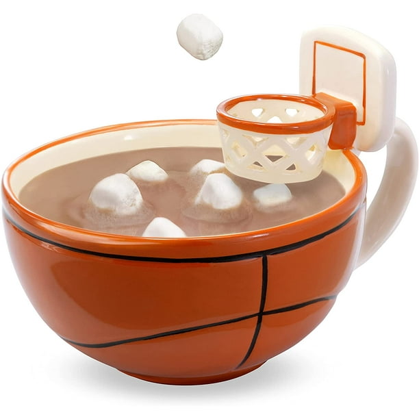 Creations – La tasse avec un cerceau – Tasse à café et chocolat chaud en céramique, céréales, bol à soupe – Tasse de 16 oz – Meilleure idée cadeau pour les entraîneurs, papa, maman, enfants, anniversa