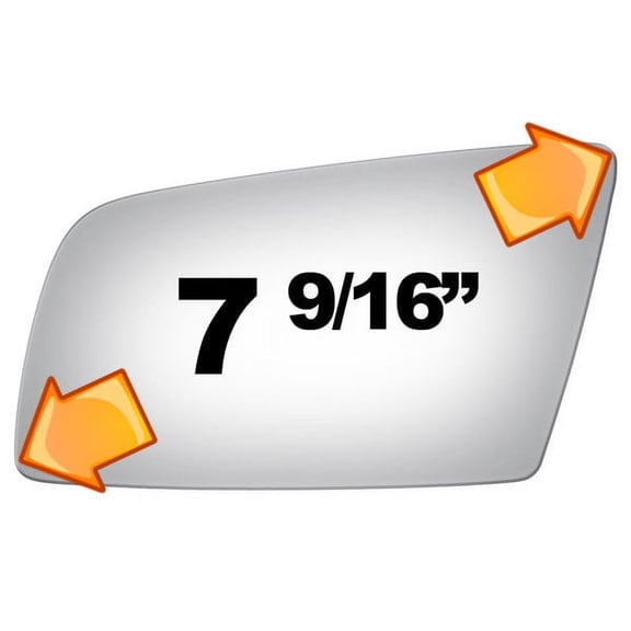 Flat Driver Side Replacement Mirror Glass for 2006-2009 BMW M5 W/O Baking Plate