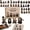 B, variant on 3D Beaded Skeleton DIY Kit, Cute Skeleton Bead Craft Set, Beginner Friendly Halloween Beading Set with Beads Wire Needle Instruction, Handmade Skeleton Figurine Making Kit for Home Decor Gift