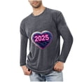 thumbnail image 1 of Blusas y camisas de manga larga con cuello redondo para hombre, deportivas, fitness, hogar, pijamas navideños estampados, camiseta de manga larga con cuello redondo, blusa de poliéster para hombre, 1 of 3
