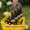 thumbnail image 2 of Abridor de de Cerveza Cuádruple y Portabotellas. Abre 4 con un Solo Toque y Asa para Acampar (1 Unidad)., 2 of 5